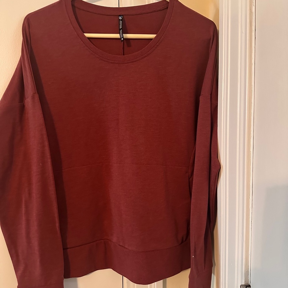 Kuhl Women's Crew Neck Sweater - Burgundy - Picture 2 of 6